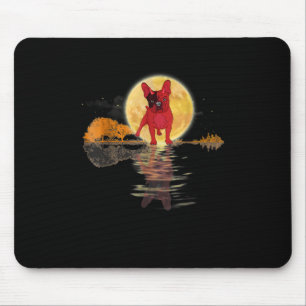 Guitar Lake Halloween Scary French Bulldog Moon Mouse Mat