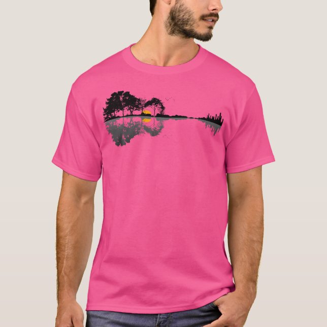 Guitar Lake Shadow Love Gitarre T-Shirt (Front)