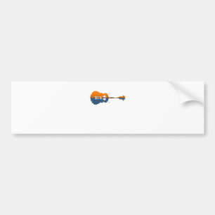 Guitar Lake Shadow Love Guitar Gift Music Lovers Bumper Sticker