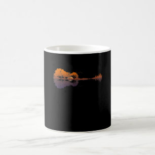 Guitar Lake Shadow Love Guitar Gift Music Lovers Coffee Mug