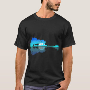 Guitar Lake Shadow Love Guitar Musician T-Shirt