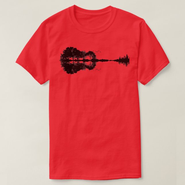 Guitar landscape Music Landscape  T-Shirt (Design Front)