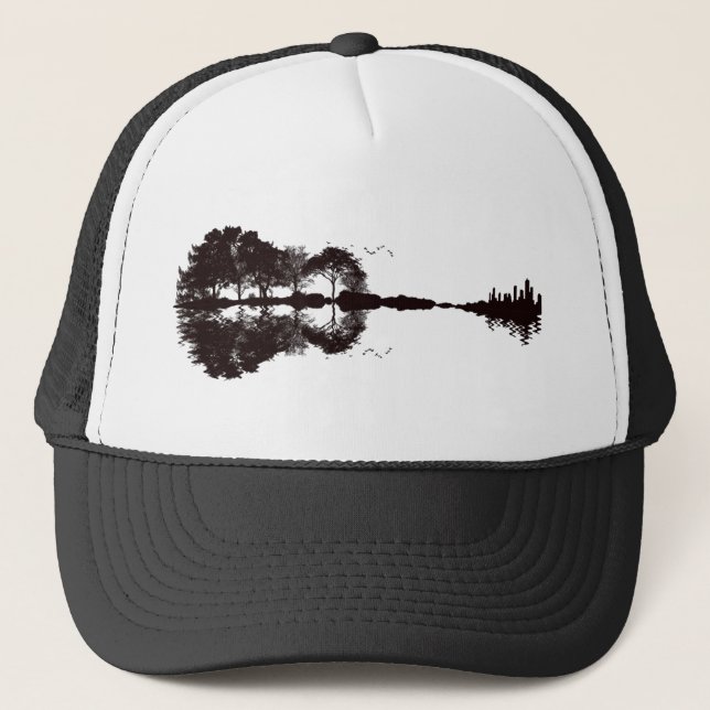 Guitar Landscape Trucker Hat (Front)