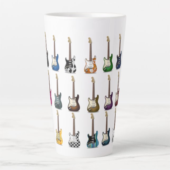 Guitar Latte Mug (Front)