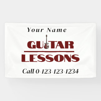 Guitar Lessons Advertising Banner