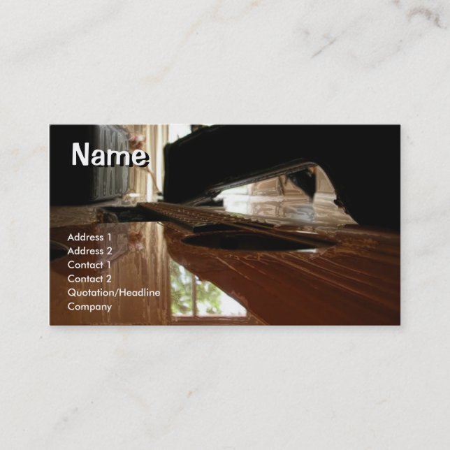 Guitar Lessons Business Cards (Front)