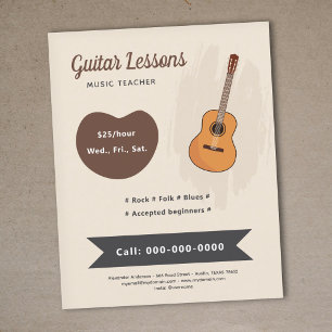 Guitar Lessons Flyer