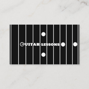Guitar Lessons Guitarist Music Instructor Teacher Business Card