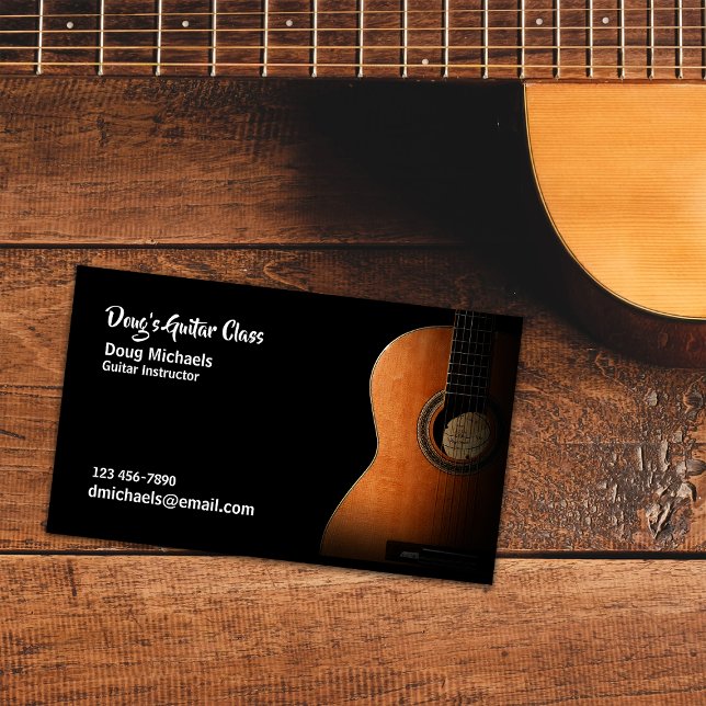 Guitar Lessons / Instructor Business Card (Creator Uploaded)