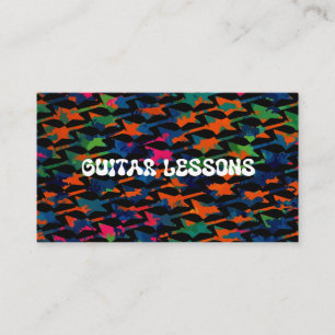 Guitar Lessons Instructor Guitarist Music Teacher  Business Card