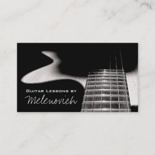 Guitar Lessons, Music Business Card