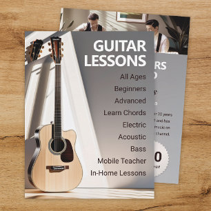 Guitar Lessons Music Teacher Flyer