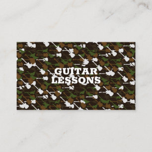 Guitar Lessons Music Teacher Instructor Guitarist  Business Card