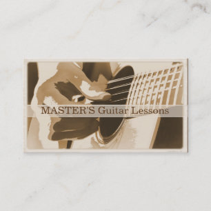 Guitar Lessons/ Sales Business Cards