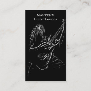 Guitar Lessons/ Sales Business Cards