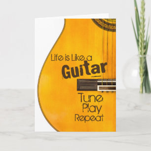 Guitar Life Greeting Card