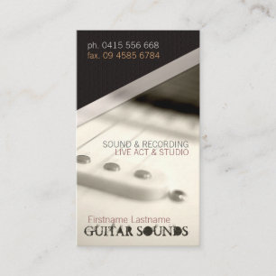 GUITAR LIGHT Vertical  Business card