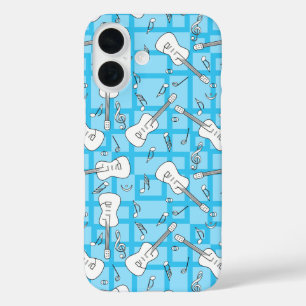 Guitar Lines Music Notes iPhone 16 Case