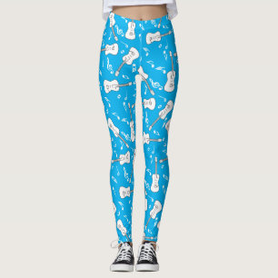 Guitar Lines Music Notes Leggings