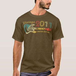 Guitar Lover 11 Year Old Gifts Vintage 2011 Limite T-Shirt