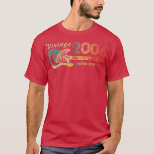 Guitar Lover 16 Year Old Gifts Vintage 2006 Limite T-Shirt