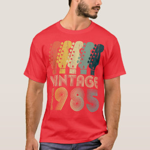 Guitar Lover 37 Year Old Gifts Vintage 1985 Limite T-Shirt