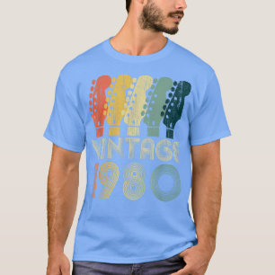 Guitar Lover 42 Year Old Gifts Vintage 1980 Limite T-Shirt