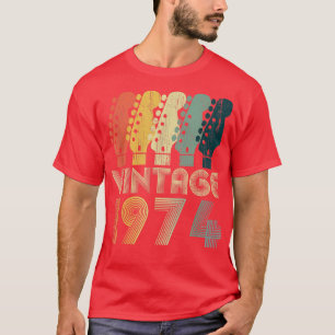 Guitar Lover 48 Year Old Gifts Vintage 1974 Limite T-Shirt
