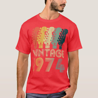 Guitar Lover 48 Year Old Gifts Vintage 1974 Limite T-Shirt