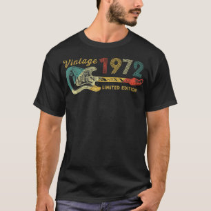 Guitar Lover 50 Year Old Gifts Vintage 1972 Limite T-Shirt