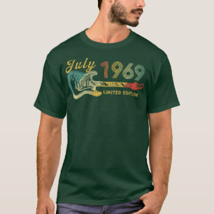 Guitar Lover 53 Year Old Gifts July 1969 Limited E T-Shirt