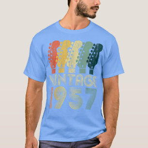 Guitar Lover 65 Year Old Gifts Vintage 1957 Limite T-Shirt