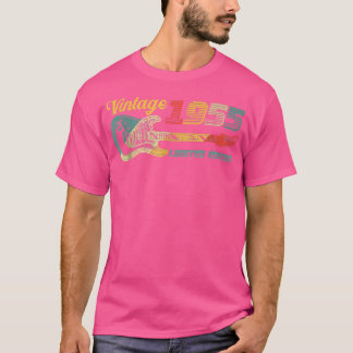 Guitar Lover 67 Year Old Vintage 1955 Limited Edit T-Shirt