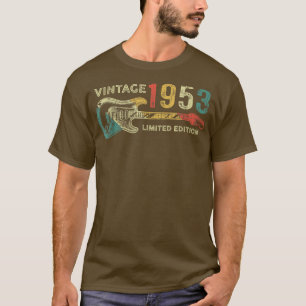 Guitar Lover 69 Year Old Gifts Vintage 1953 69th B T-Shirt