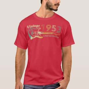 Guitar Lover 69 Year Old Vintage 1953 Limited Edit T-Shirt