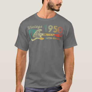 Guitar Lover 72 Year Old Gifts Vintage 1950 Limite T-Shirt