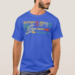 Guitar Lover 73 Year Old Vintage 1949 Limited Edit T-Shirt