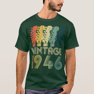 Guitar Lover 76 Year Old Gifts Vintage 1946 Limite T-Shirt