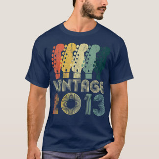 Guitar Lover 9 Year Old Gifts Vintage 2013 Limited T-Shirt