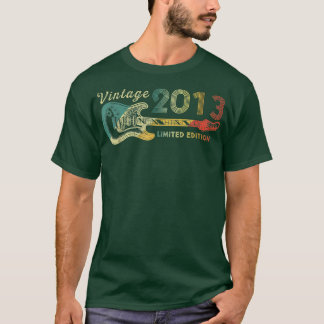 Guitar Lover 9 Year Old Gifts Vintage 2013 Limited T-Shirt