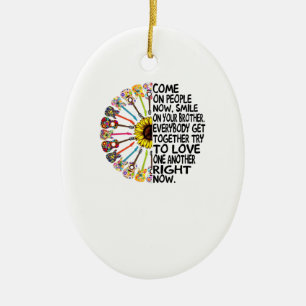 Guitar Lover Acoustic Floral Guitar Gift Ceramic Tree Decoration