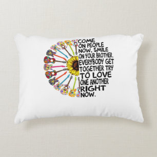 Guitar Lover Acoustic Floral Guitar Gift Decorative Cushion
