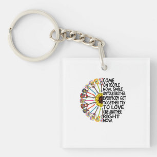 Guitar Lover   Acoustic Floral Guitar Gift Key Ring