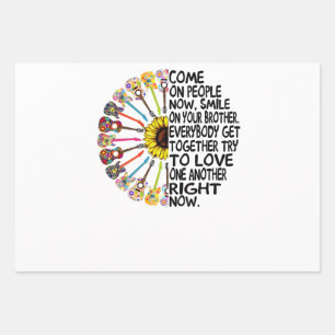 Guitar Lover   Acoustic Floral Guitar Gift Wrapping Paper Sheet