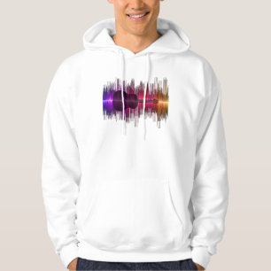 Guitar Lover Acoustic Guitar Heartbeat Gift Hoodie