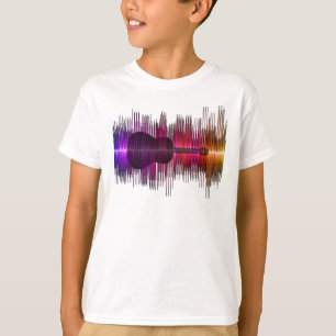 Guitar Lover Acoustic Guitar Heartbeat Gift T-Shirt