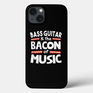 Guitar Lover Bass Guitar Is Bacon Of Music Funny iPhone 13 Case