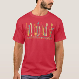 Guitar Lover Best Grandfather Ever Retro Music Fat T-Shirt