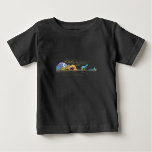 Guitar Lover Gift Cocker Spaniel Dog Watercolor Baby T-Shirt