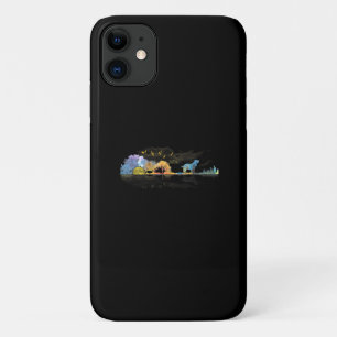 Guitar Lover Gift Cocker Spaniel Dog Watercolor iPhone 11 Case